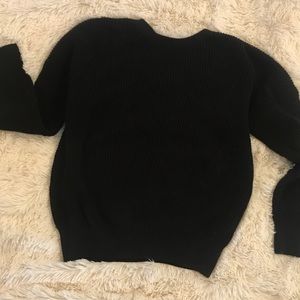 Black sweater - criss cross back